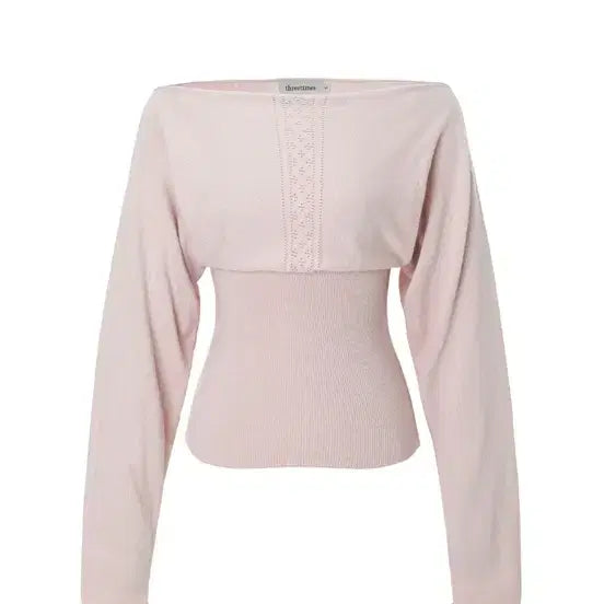 [SOLD OUT] 쓰리타임즈 듀이 오프 탑 핑크 S Dewy off top