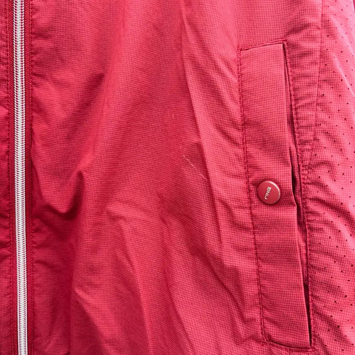 [BUNJANG] PING Burgundy Lightweight Windbreaker (105) / PING 핑 버건디 경량 바람막이(105)