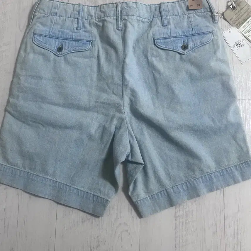 [SOLD OUT] RRL 가먼트다잉 오피서 샴브레이 치노쇼츠 31 새상품