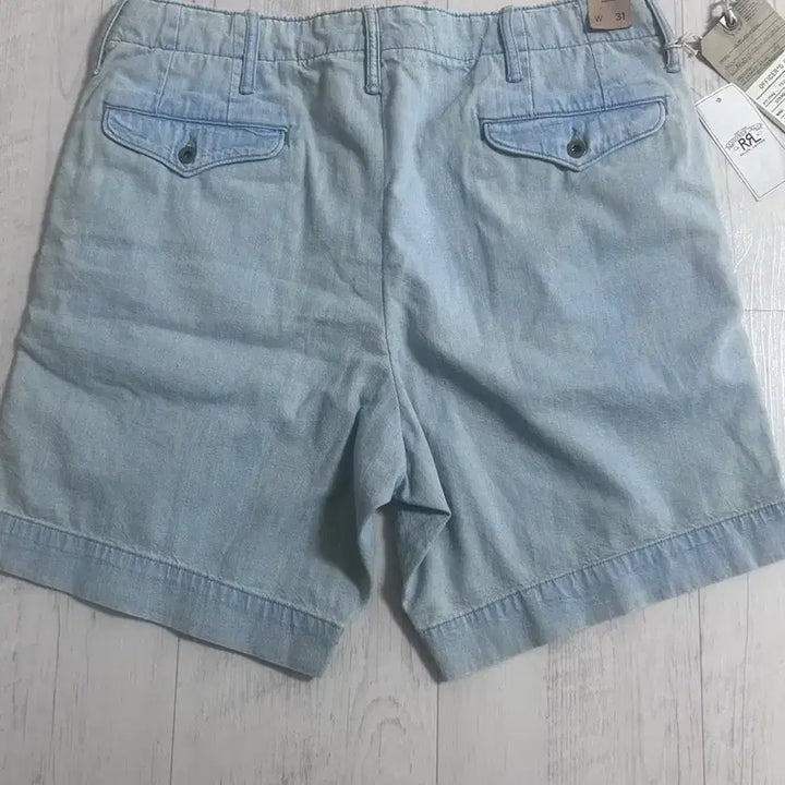 [SOLD OUT] RRL 가먼트다잉 오피서 샴브레이 치노쇼츠 31 새상품