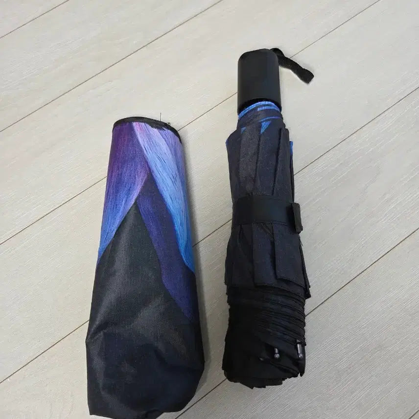[BUNJANG] Floral Pattern 3-Section Umbrella / 플라워 패턴 3단 양산 겸 우산
