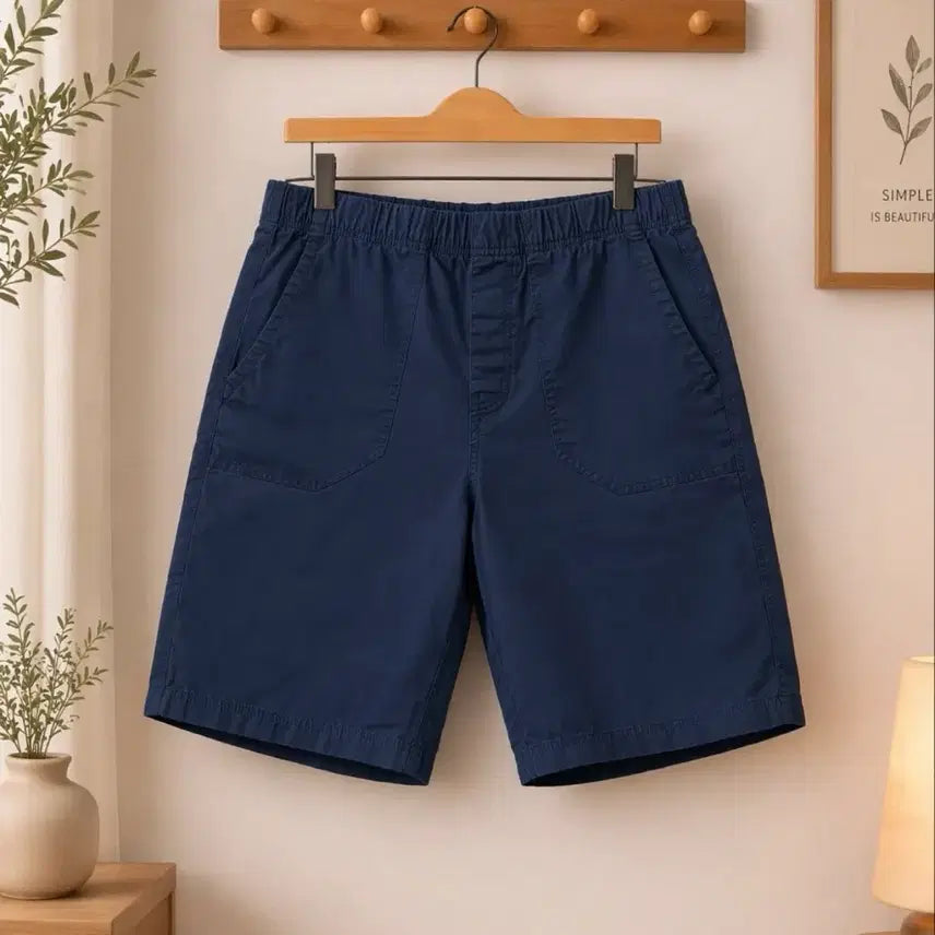 [BUNJANG] Florence + Fred Navy 100% Cotton Summer Shorts Size 28-30 / 플로렌스 앤 프레드 네이비 100%면 팬츠 여름 반바지 282930