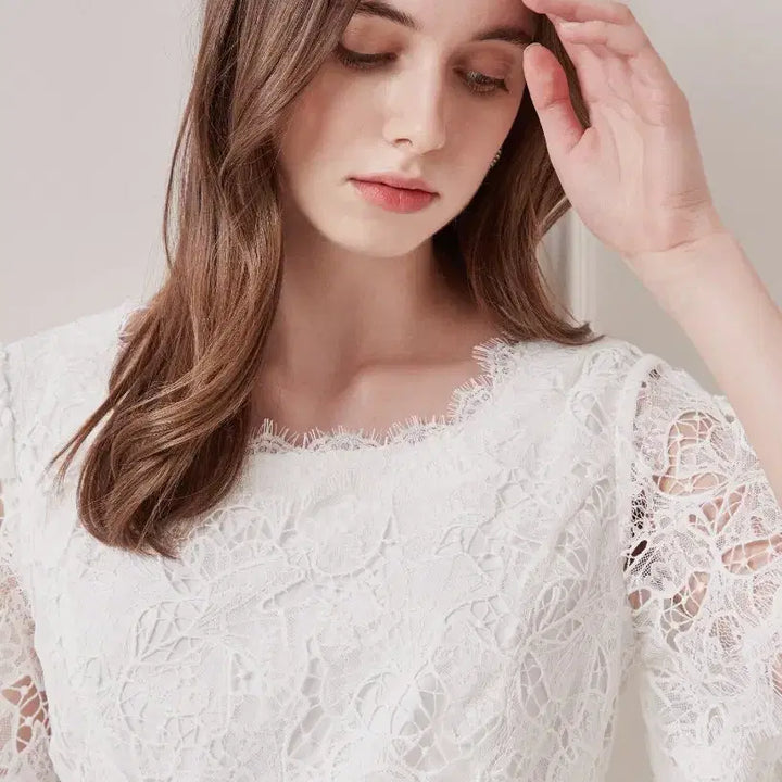 [BUNJANG] ZIGOT Lace Organza Long Dress / (미착용) 지고트 / 레이스 오간자 원피스 55