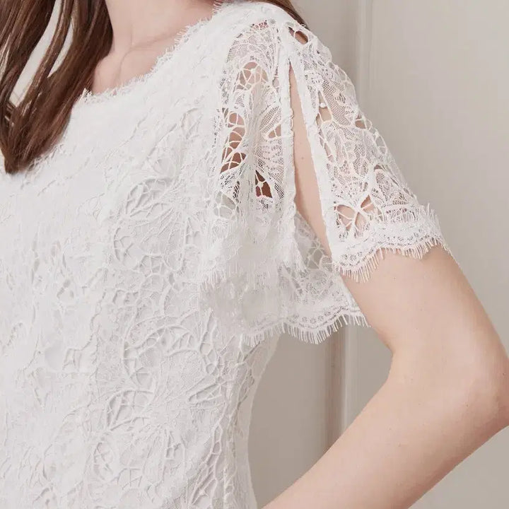 [BUNJANG] ZIGOT Lace Organza Long Dress / (미착용) 지고트 / 레이스 오간자 원피스 55