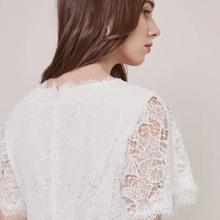 [BUNJANG] ZIGOT Lace Organza Long Dress / (미착용) 지고트 / 레이스 오간자 원피스 55