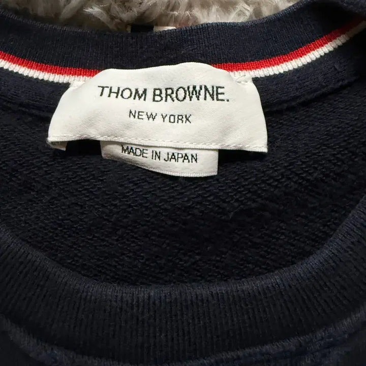 [BUNJANG] Thom Browne Engineered Sweatshirt Navy / 톰브라운 엔지니어드 사선 스웨트셔츠 네이비