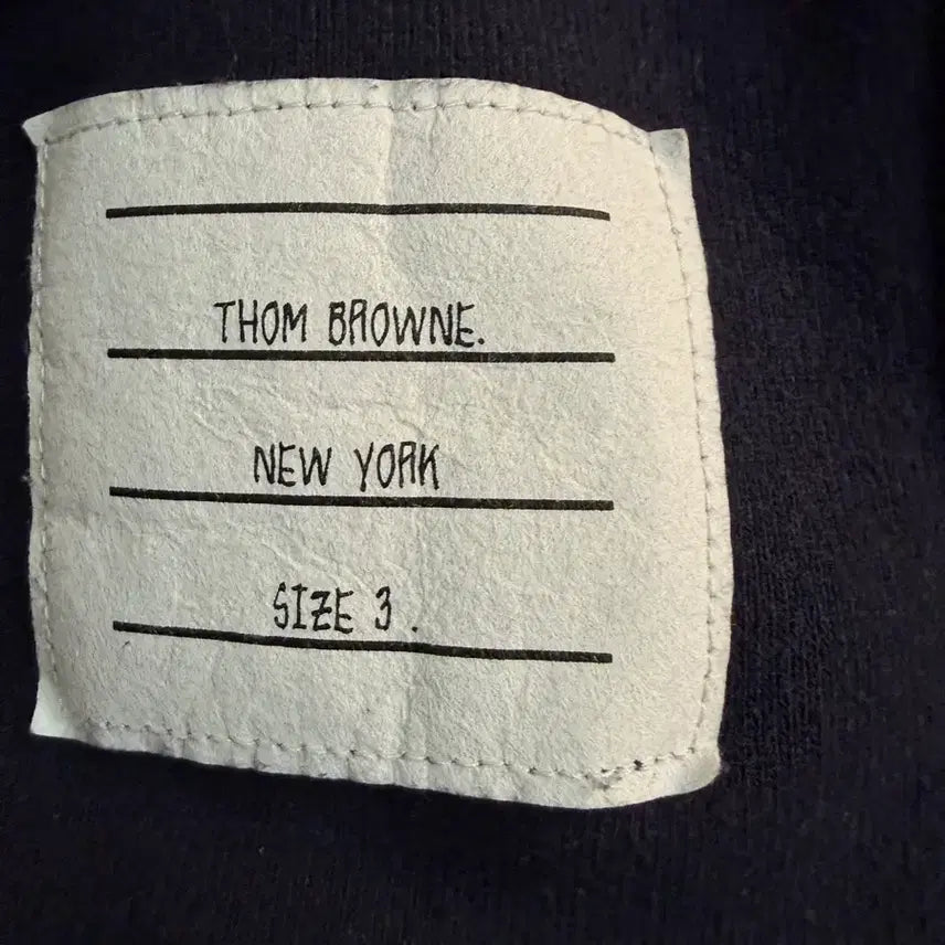 [BUNJANG] Thom Browne Engineered Sweatshirt Navy / 톰브라운 엔지니어드 사선 스웨트셔츠 네이비