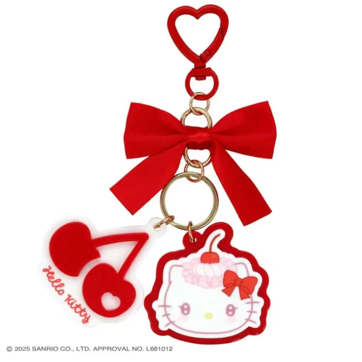 [BUNJANG] Sanrio Hello Kitty Shobido Whipping Cherry Acrylic Key Holder / (미개봉) 산리오 쇼비도 휘핑 체리 시리즈 헬로키티 아크릴 키홀더 키링
