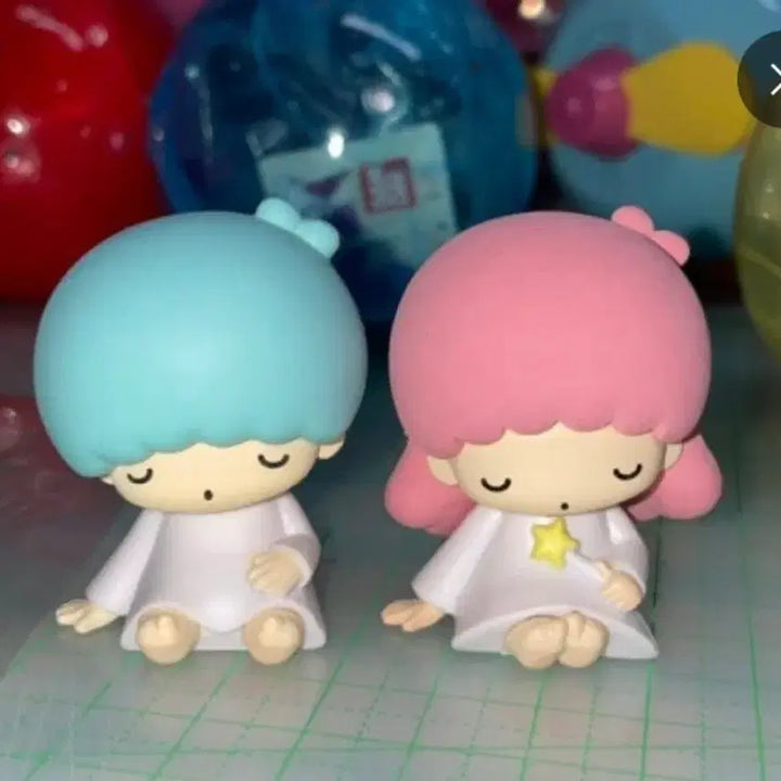 [BUNJANG] Kkurbeok Sanrio Little Twin Stars Figure Set / 꾸벅 가챠 산리오 리틀트윈스타 피규어 세트