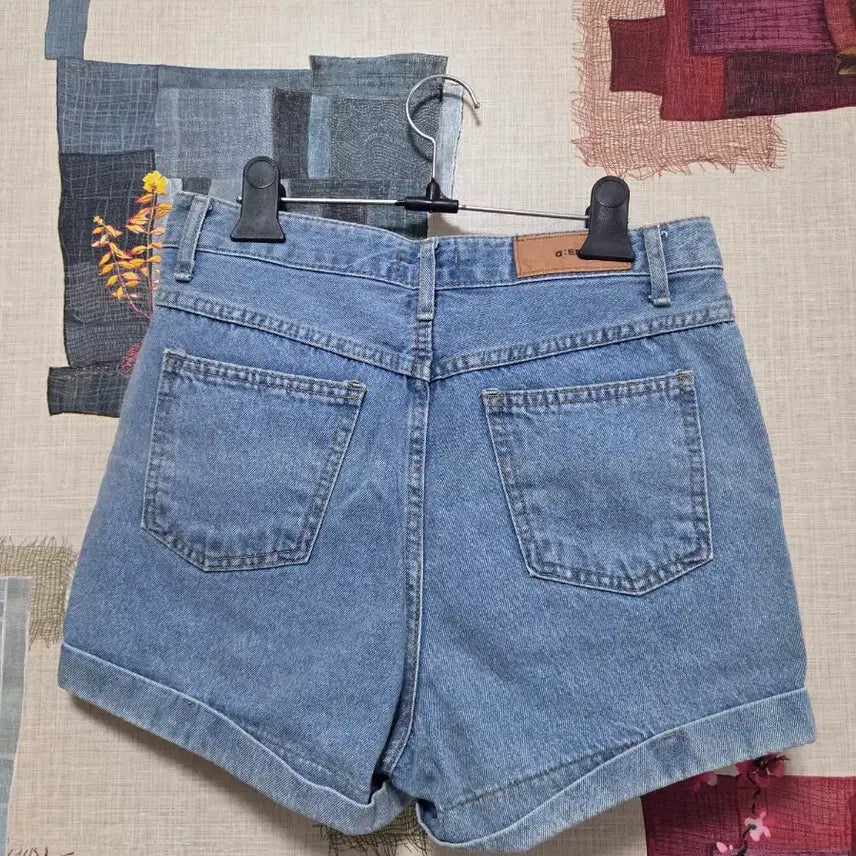 [BUNJANG] Denim Rolled Hem Shorts / 청반바지 롤업 숏팬츠 데님 반바지