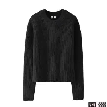 [BUNJANG] Uniqlo U Wool Crop Knit M / 유니클로 U 크롭 울 니트 M