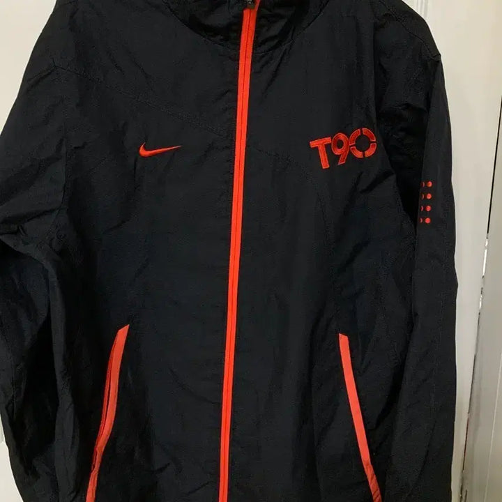 [BUNJANG] Nike T90 Black Windbreaker Jacket L / 나이키 T90 블랙 바람막이 자켓 L