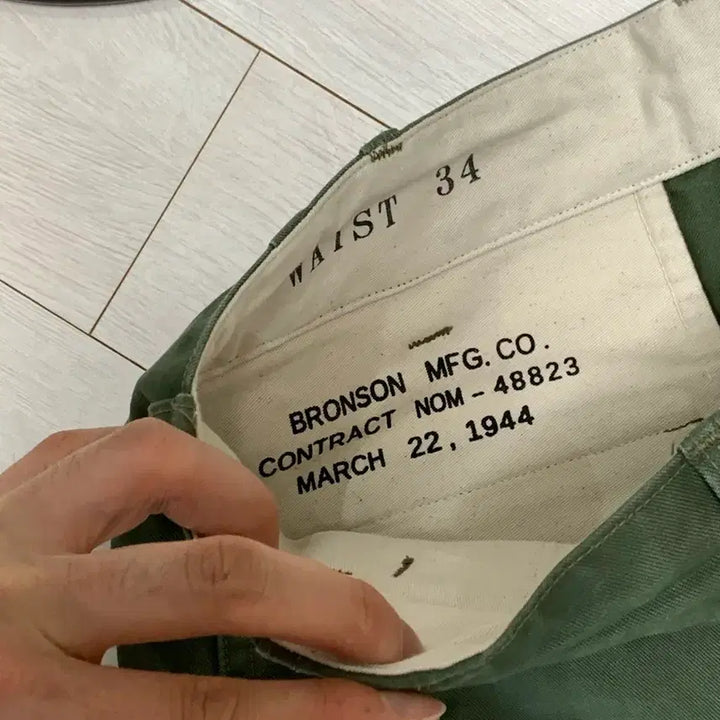 [SOLD OUT] [34] 브론슨 USMC Officer Trousers 올리브