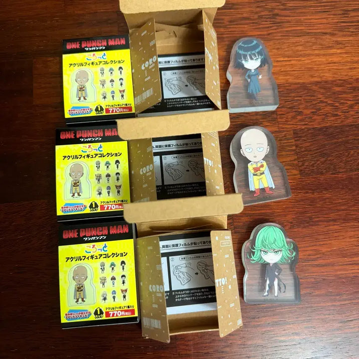 [BUNJANG] One Punch Man Season 3 Acrylic Colletto Figure Bundle Set / 원펀맨 3기 아크릴 코롯토 후부키 사이타마 타츠마키 판매