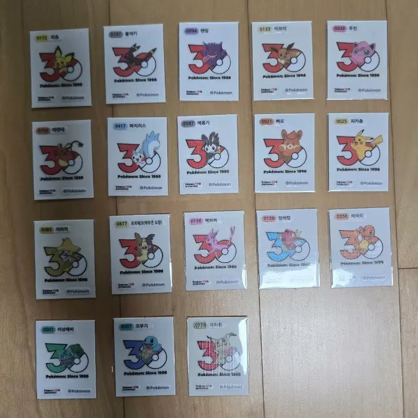 [SOLD OUT] 포켓몬 띠부씰 시즌5 30주년 로고(최저가)