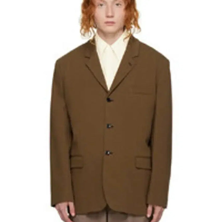 [BUNJANG] Lemaire Brown 3-Button Jacket / [48] 르메르 브라운 3버튼 자켓