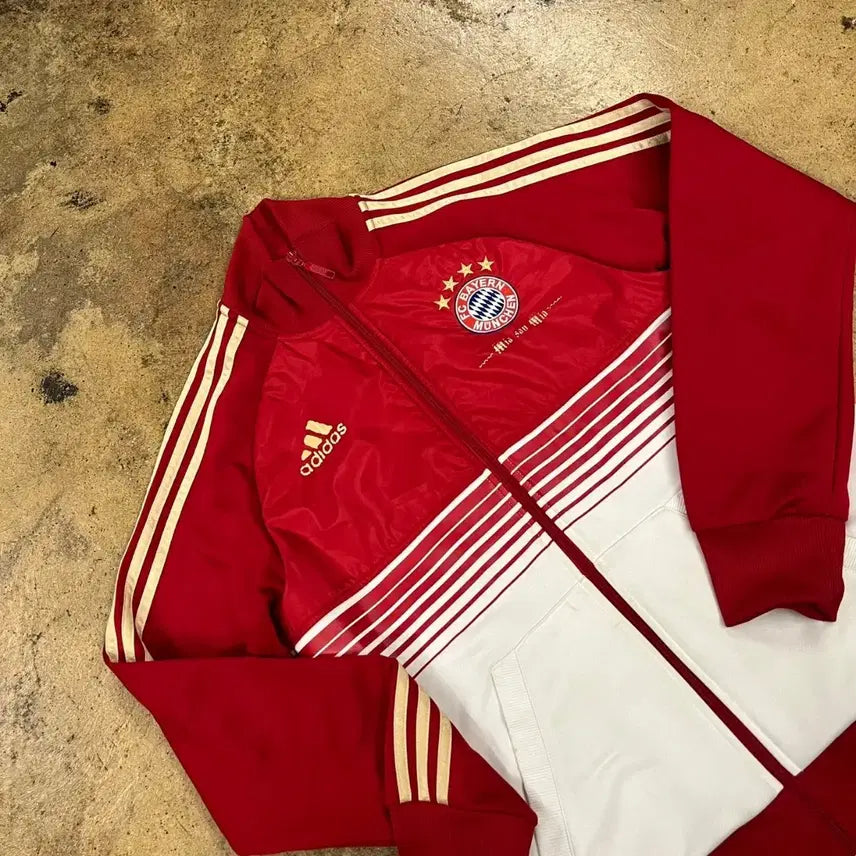[BUNJANG] Adidas Bayern Munich Track Top Jersey Red / [정품/S] 아디다스 바이에른 뮌헨 트랙탑 져지 레드