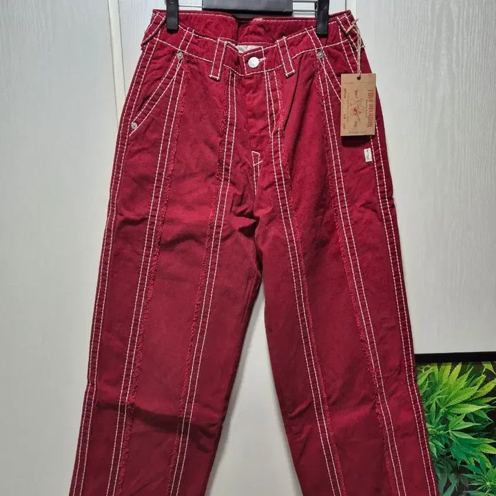 [BUNJANG] True Religion Red Wide Leg Jeans / (타임세일)(새상품) 트루릴리젼 레드 와이드 팬츠