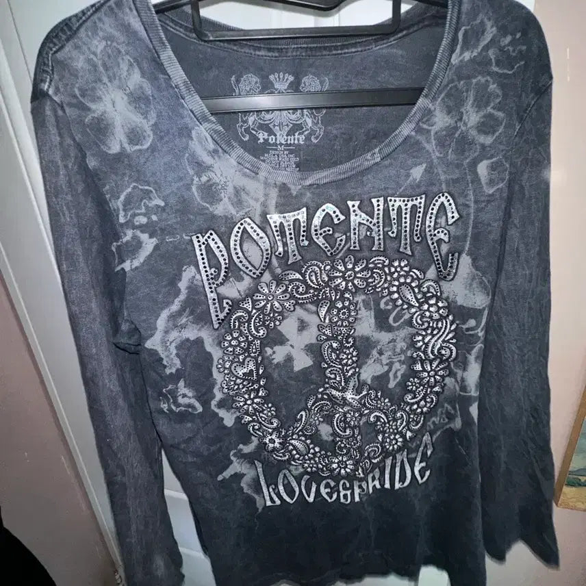[BUNJANG] Death Lise Vintage Punk Detailed Long Sleeve Top / 데스라이즈 빈티지 펑크 디테일 롱 슬리브 와투케 락시크