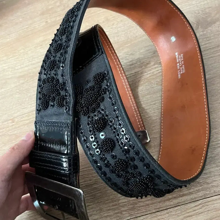 [BUNJANG] Dries Van Noten Rhinestone Belt / 드리스반노튼 라인스톤 벨트