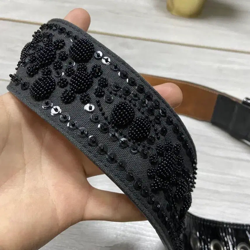 [BUNJANG] Dries Van Noten Rhinestone Belt / 드리스반노튼 라인스톤 벨트