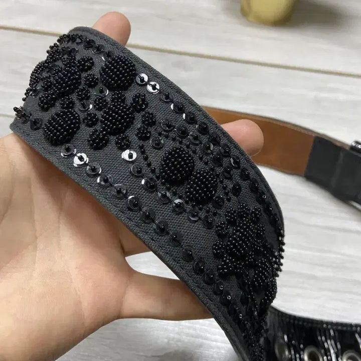 [BUNJANG] Dries Van Noten Rhinestone Belt / 드리스반노튼 라인스톤 벨트
