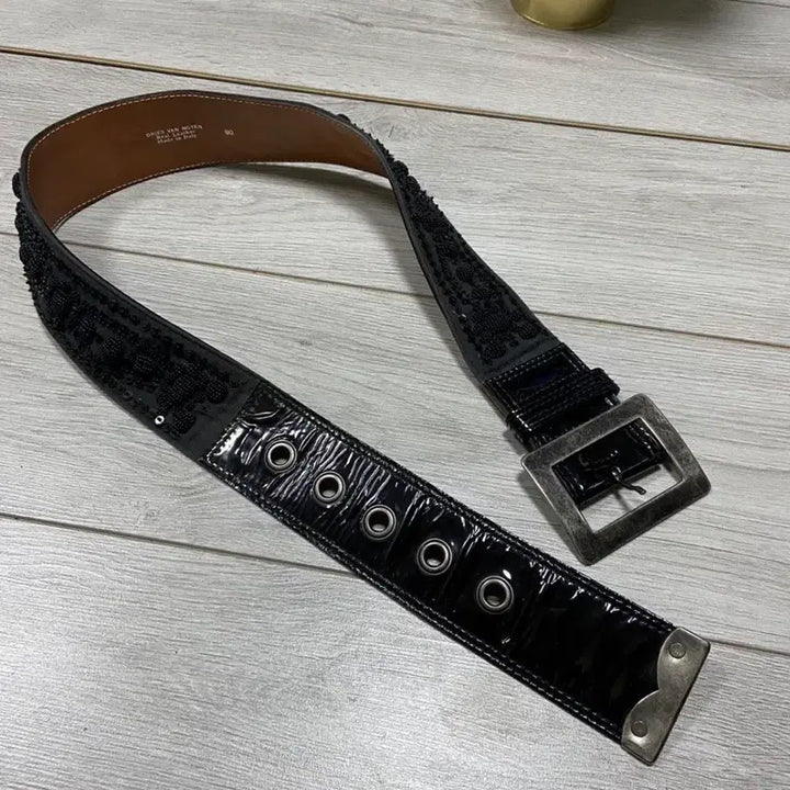 [BUNJANG] Dries Van Noten Rhinestone Belt / 드리스반노튼 라인스톤 벨트