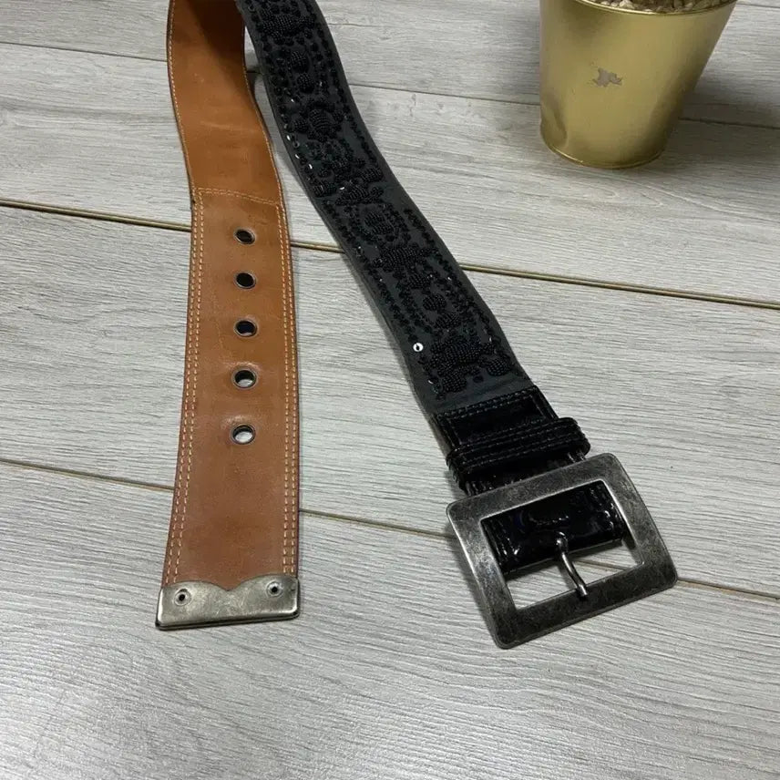 [BUNJANG] Dries Van Noten Rhinestone Belt / 드리스반노튼 라인스톤 벨트