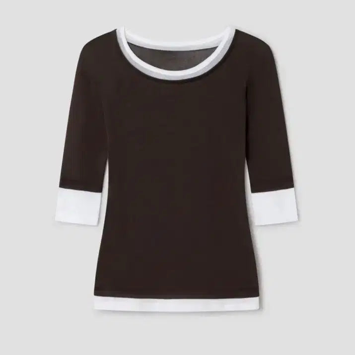 [BUNJANG] Gemma Layered Top (Brown) / [S,M] 새상품 기마구아스 Gemma 레이어드 탑