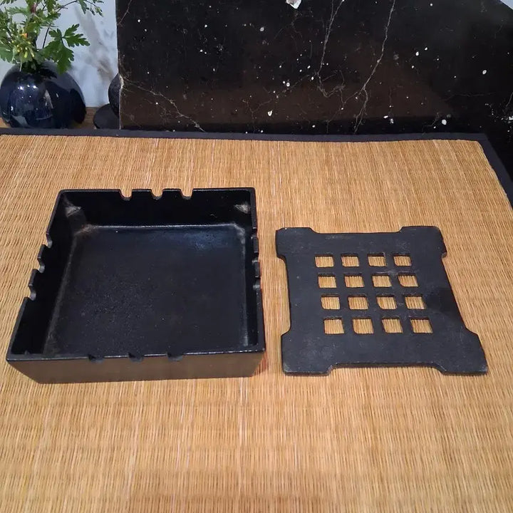 [BUNJANG] Iron Teapot and Trivet Set / 차도구 무쇠철병(무쇠탕관.주전자받침)
