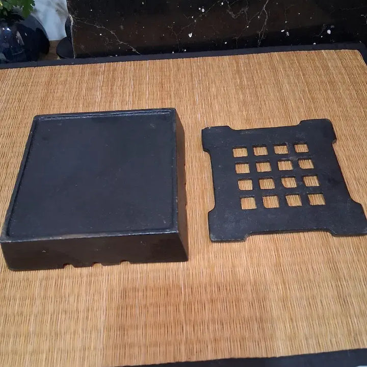 [BUNJANG] Iron Teapot and Trivet Set / 차도구 무쇠철병(무쇠탕관.주전자받침)