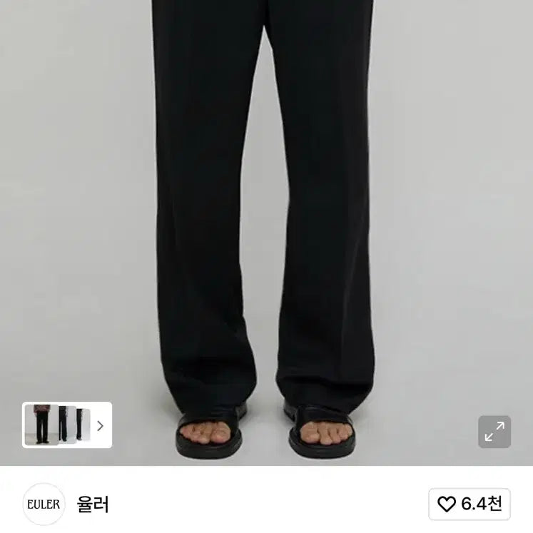 [BUNJANG] Yuler One-Tuck Slacks Black, M / [택포] 율러 원턱 슬랙스 블랙, M