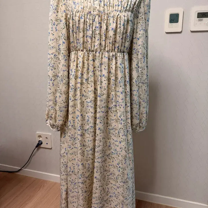 [BUNJANG] Flower Pattern Long Dress / 플라워 롱 원피스 (임산부가능)