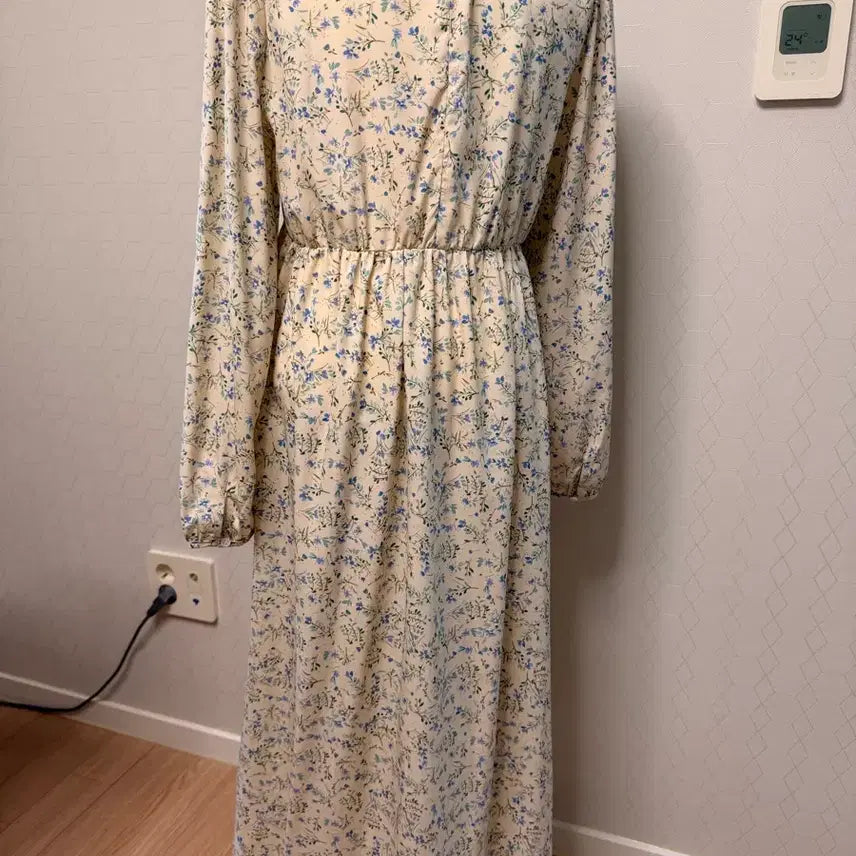 [BUNJANG] Flower Pattern Long Dress / 플라워 롱 원피스 (임산부가능)