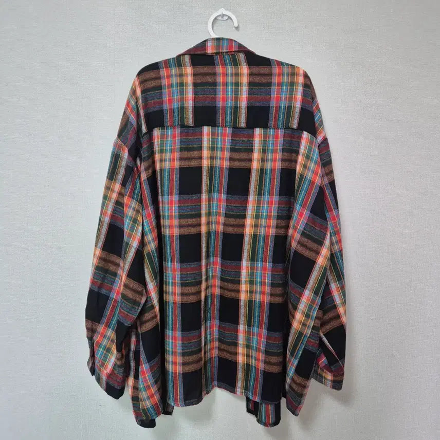 [SOLD OUT] 새상품 빈티지 체크 오버핏 셔츠 빅사이즈 110 120