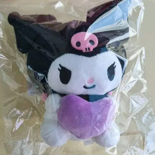 [BUNJANG] Sanrio Kuromi Heart Doll Keyring / 산리오 쿠로미 하트 인형 키링 가방걸이