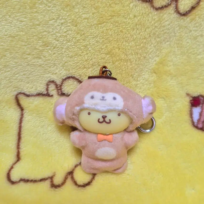 [BUNJANG] Sanrio Pompompurin Monkey Chibitomo Figure Keychain / 산리오 폼폼푸린 원숭이 치비토모 피규어 키링
