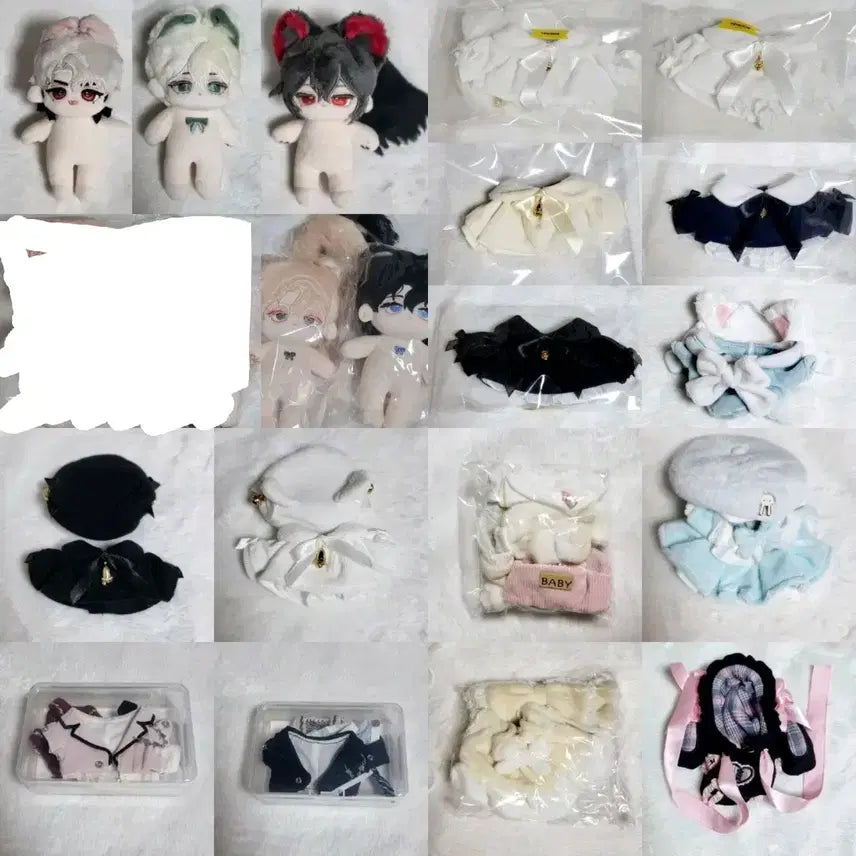 [BUNJANG] Customizable Doll Clothes and Dolls (5-30cm) / 5 10 15 20 30cm솜인형옷 우블 마린냥 니니멀 플러피캣 무속성