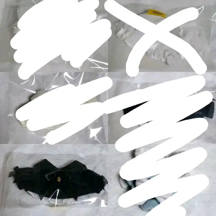 [BUNJANG] Customizable Doll Clothes and Dolls (5-30cm) / 5 10 15 20 30cm솜인형옷 우블 마린냥 니니멀 플러피캣 무속성