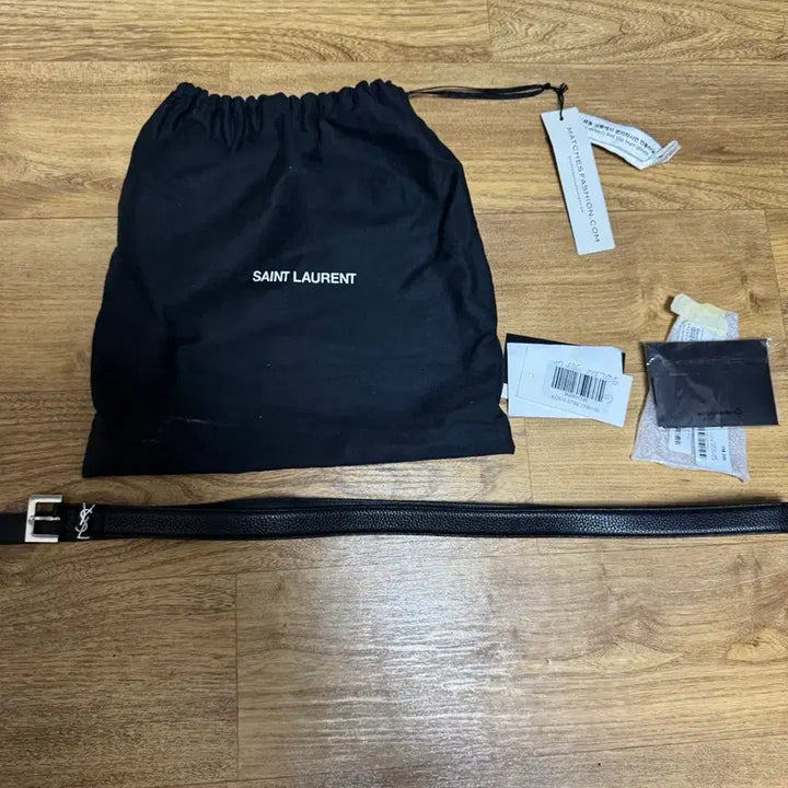 [BUNJANG] Saint Laurent Silver Monogram Belt Size 100 / 생로랑 실버 모노그램 벨트 100사이즈
