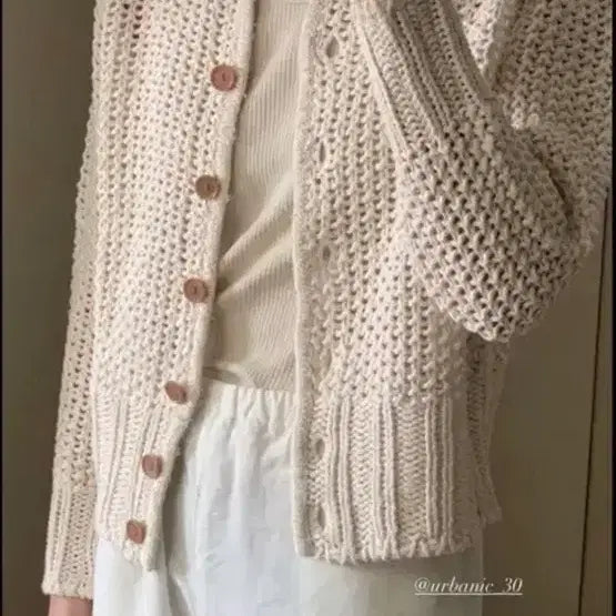 [BUNJANG] Urbanic30 Yoko Cardigan Ivory / 얼바닉30 요코 가디건 아이보리