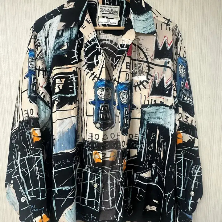 [BUNJANG] Wacko Maria Basquiat Printed Shirt / 와코마리아 바스키아 셔츠