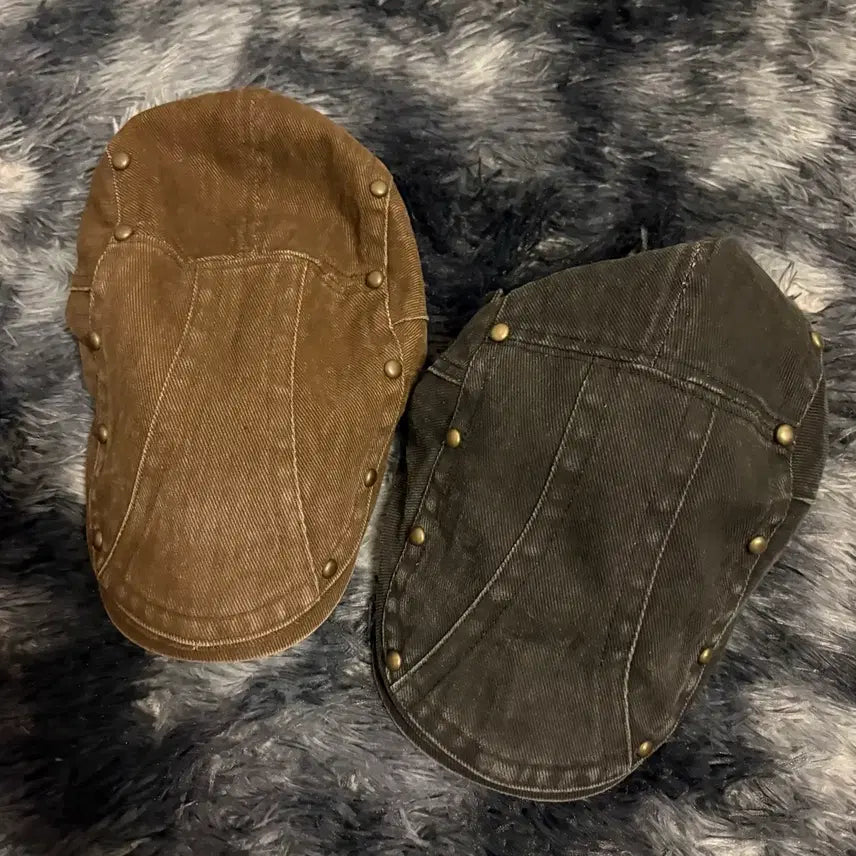 [SOLD OUT] 레씨토 헌팅캡 모자(LECYTO, Black.Brown)