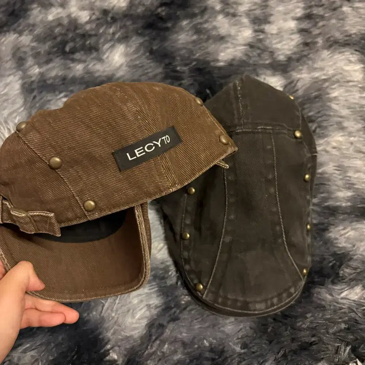 [SOLD OUT] 레씨토 헌팅캡 모자(LECYTO, Black.Brown)