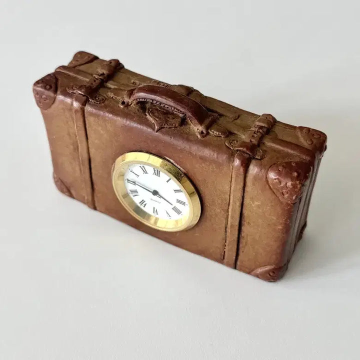 [BUNJANG] Vintage French Travel Case Clock / 빈티지 시계(건전지8개 포함)