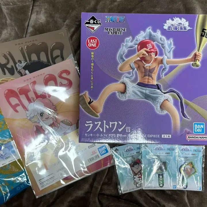 [BUNJANG] One Piece Luffy Gear 5 Figure Bundle Set / 원피스 하위상덤 라스트원 루피 기어5 야구 제일복권 피규어 상상하는 미래
