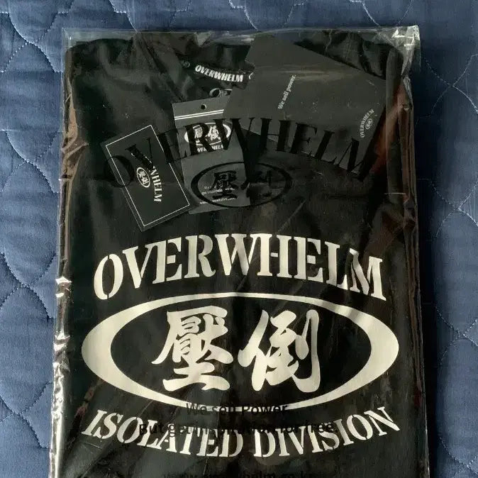 [SOLD OUT] 압도 OVERWHELM 블랙 반팔 L 새상품급