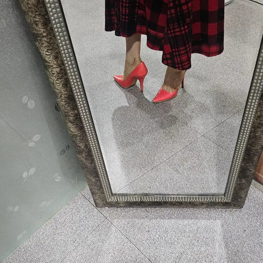 [SOLD OUT] 정품)루이비통 레드 펌프스 여성 구두5(225)