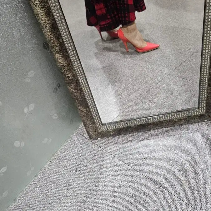 [SOLD OUT] 정품)루이비통 레드 펌프스 여성 구두5(225)