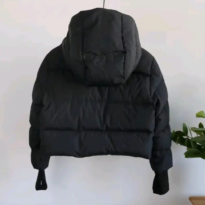 [BUNJANG] National Geographic Short Padded Jacket Black / 내셔널지오그래픽 숏패딩 블랙